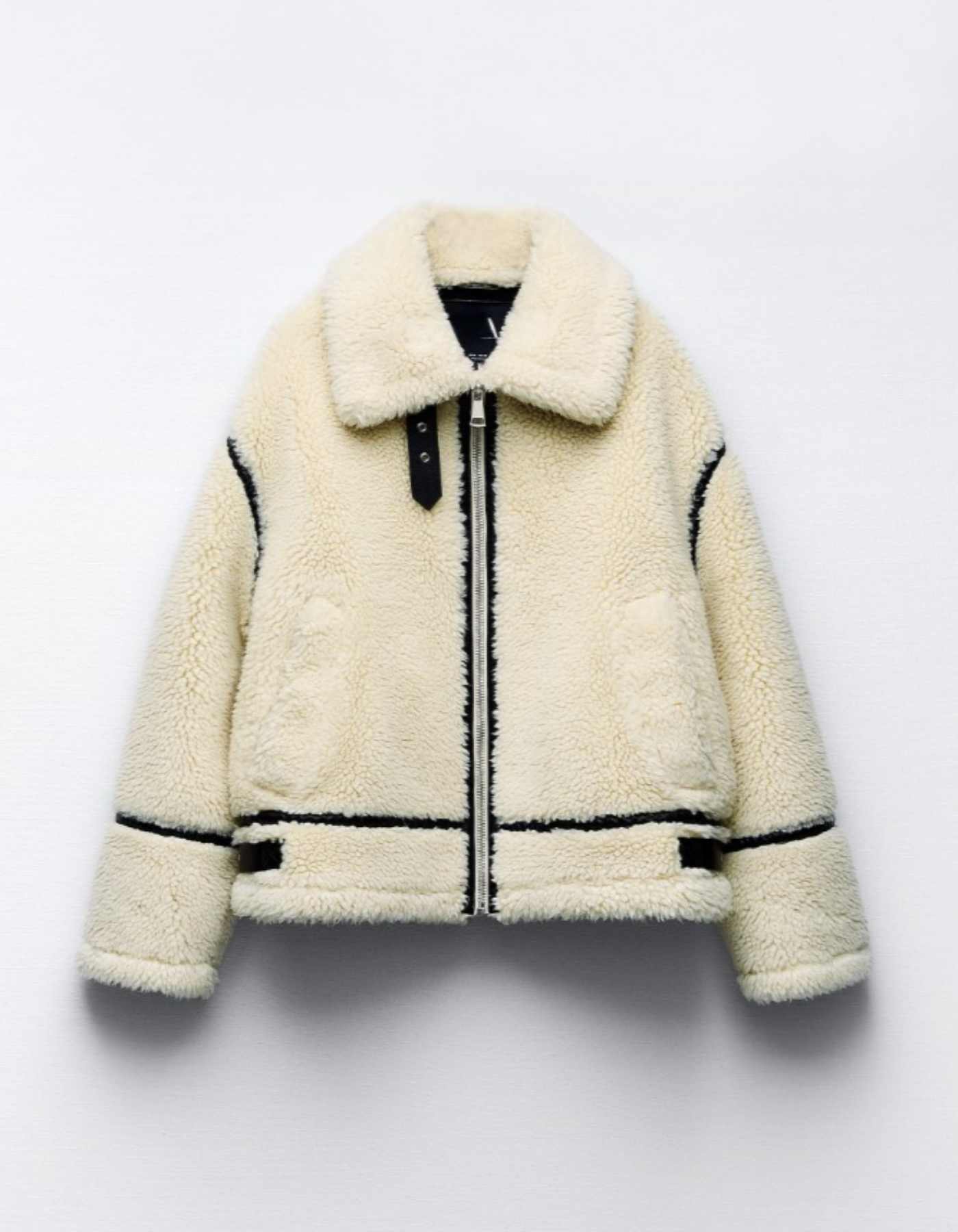 Alvarine – Contrast trim – Shearling jacket