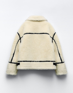 Alvarine – Contrast trim – Shearling jacket