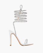Bellezza – Embellished straps – Lace-up stiletto heels