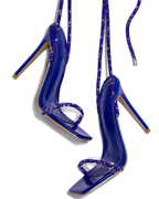 Bellezza – Embellished straps – Lace-up stiletto heels