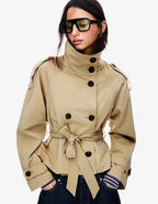 Calvéra – Belted design – Cropped trench jacket