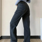 Casila – Asymmetrische sluiting – Rechte jeans