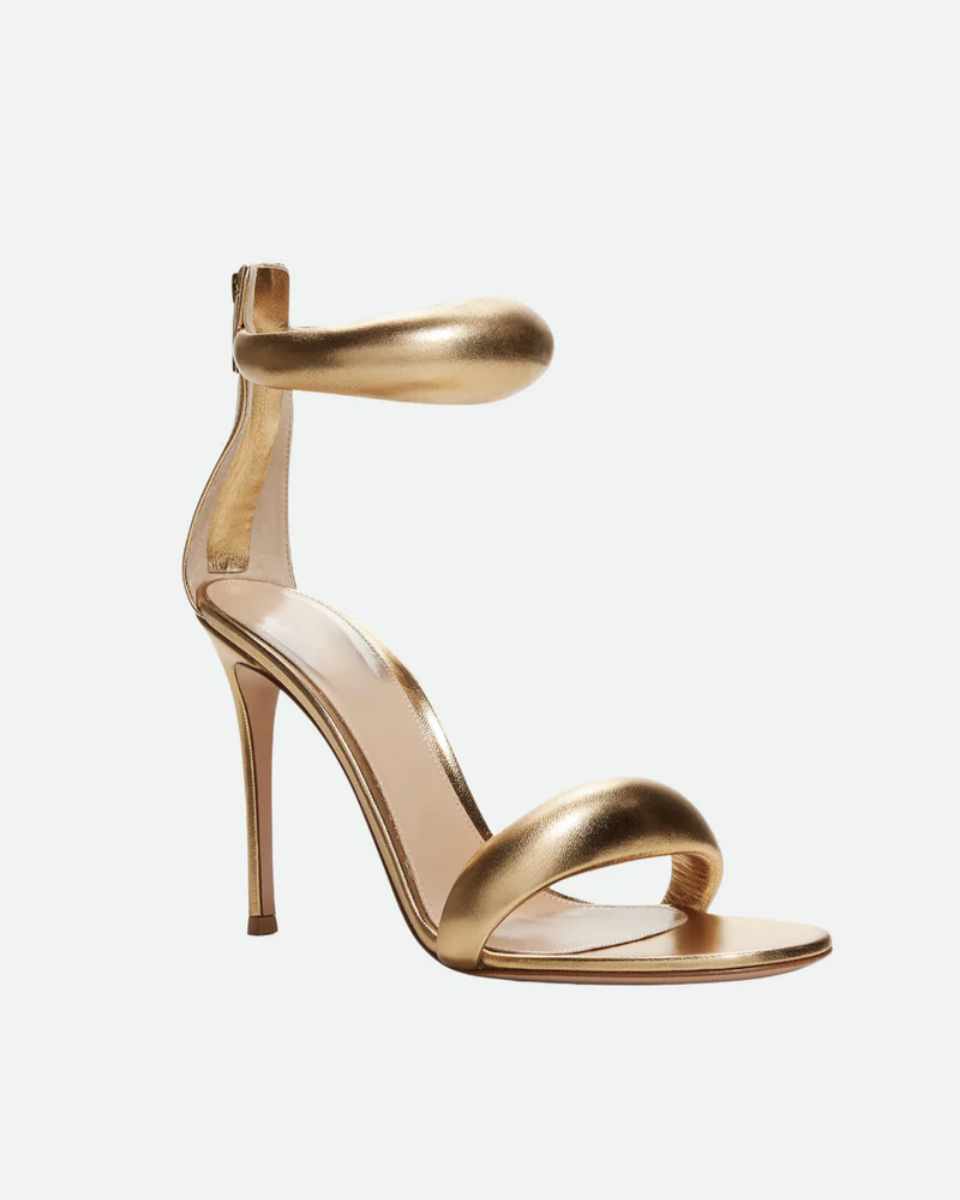 Clémence – Stiletto design – Puffy ankle strap heels