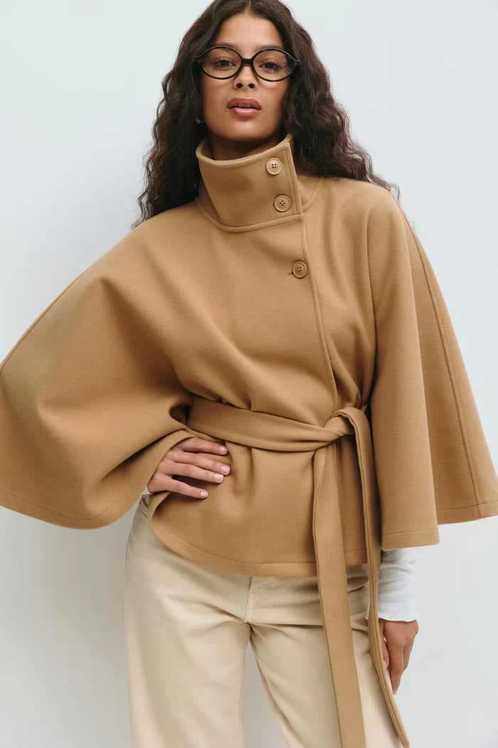 Elize - Cape Coat - Classic Belted Style