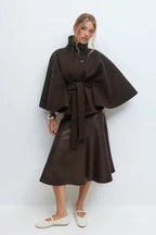 Elize - Cape Coat - Classic Belted Style