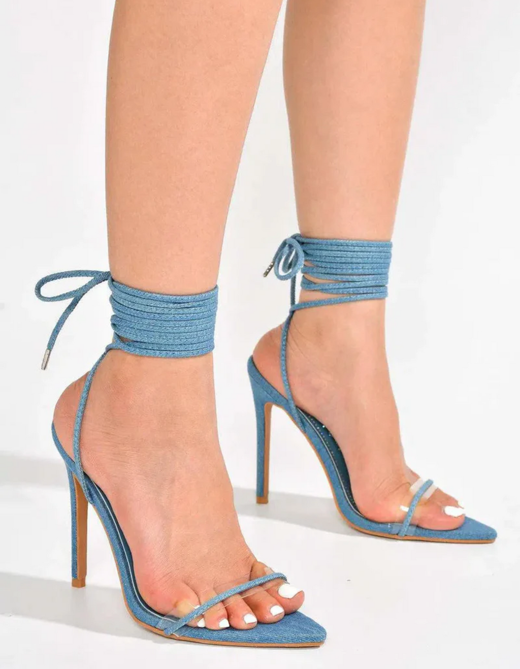 Florianne – Rhinestone lace-up – Heels