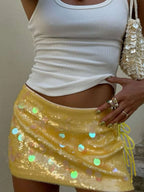 Georgia – Iridescent sequin – Mini skirt