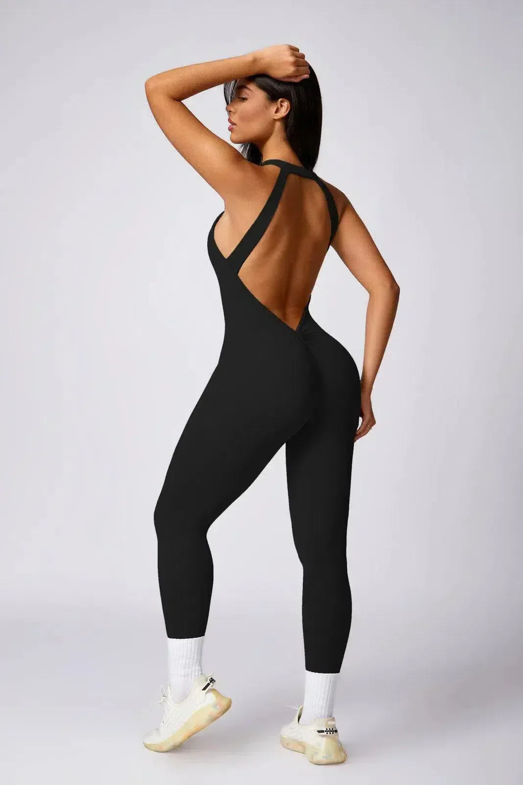 Lolanda – Open rug – Jumpsuit met relaxte pasvorm