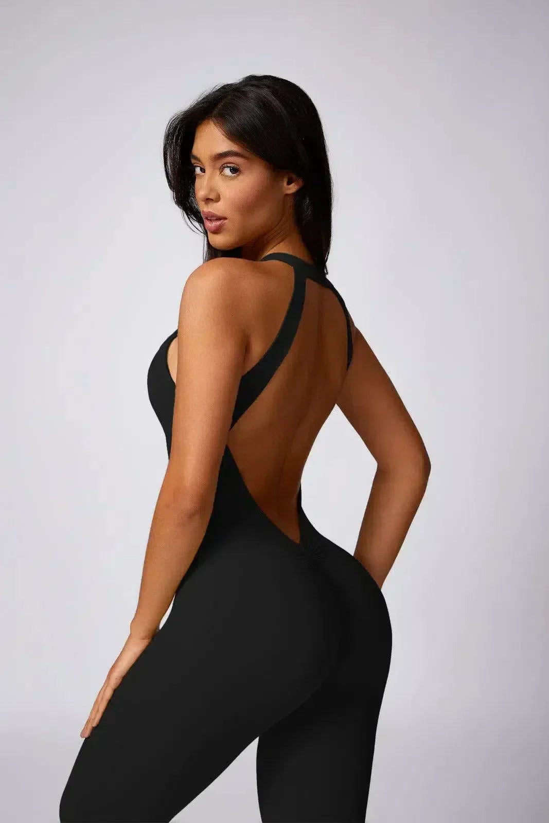 Lolanda – Open rug – Jumpsuit met relaxte pasvorm
