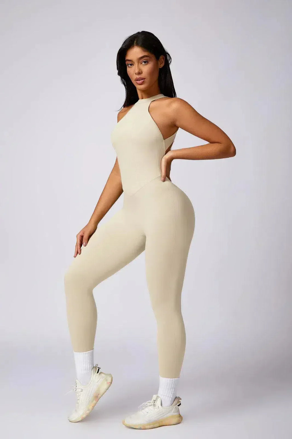 Lolanda – Open rug – Jumpsuit met relaxte pasvorm