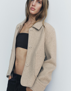 Lorivane – Minimal design – Cropped wool jacket