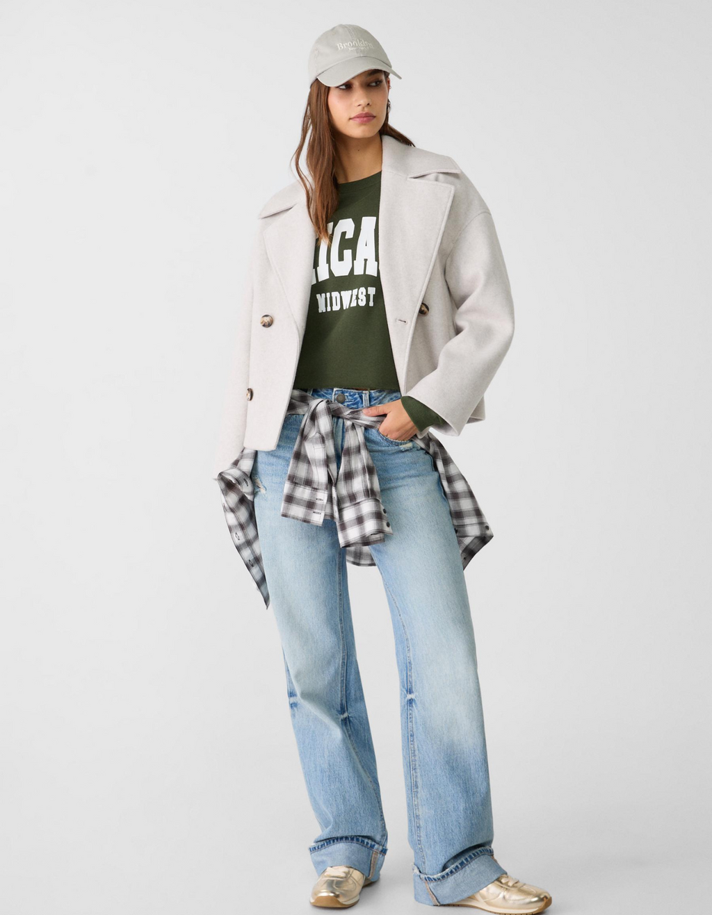 Marcelline – Double-breasted – Cropped pea coat