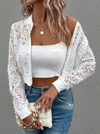Marisse – Lace Detail - Bomber Jacket