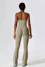 Nicolina – Vierkante halslijn – Top en uitlopende legging set