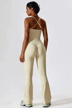 Nicolina – Vierkante halslijn – Top en uitlopende legging set