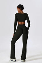 Oceane – Vierkante halslijn – Korte top en legging set