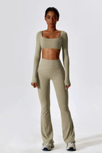 Oceane – Vierkante halslijn – Korte top en legging set