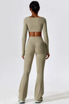 Oceane – Vierkante halslijn – Korte top en legging set