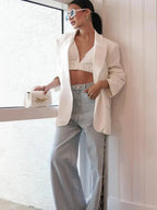 Olivetta – Cut-out design – Wide leg jeans