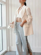 Olivetta – Cut-out design – Wide leg jeans