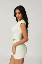 Orsola – Luxe finish – Cropped gym top