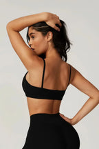Palmira – U-neckline – Sports bra & flared leggings set