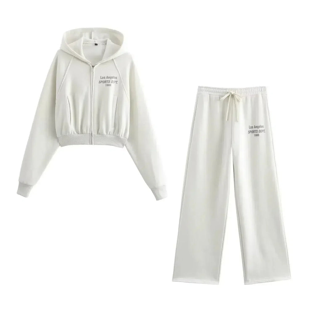 Phaedra – Zip-up hoodie en sportieve joggingbroek – Stedelijke loungeset
