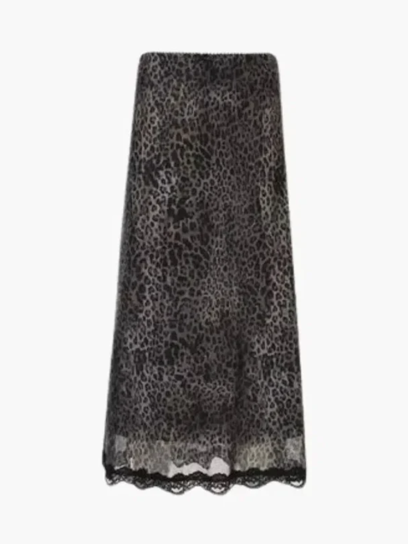 Sicilia – Bold leopard print – Lace skirt