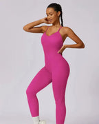 Solara – V-hals – Modern sportjumpsuit