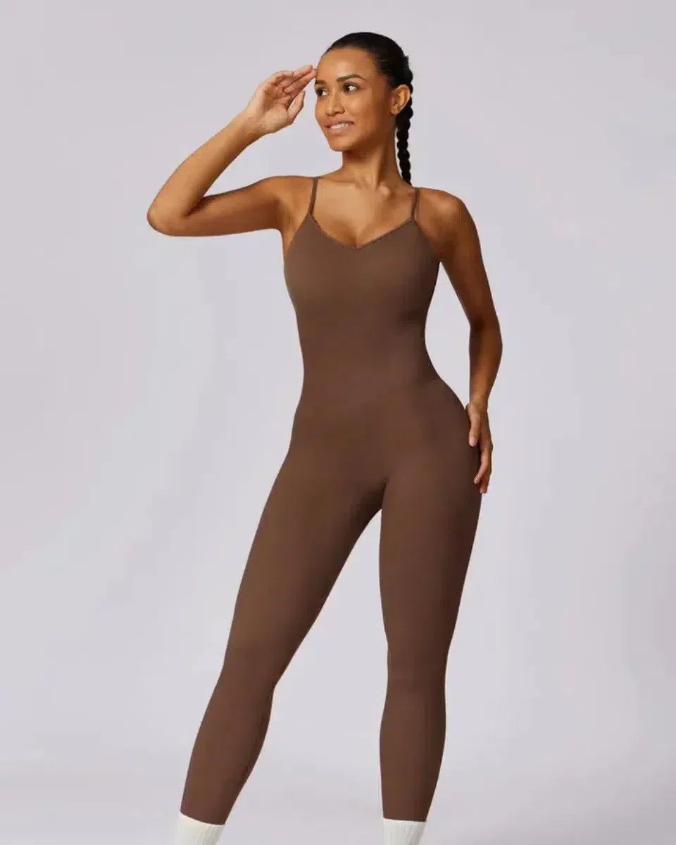 Solara – V-hals – Modern sportjumpsuit