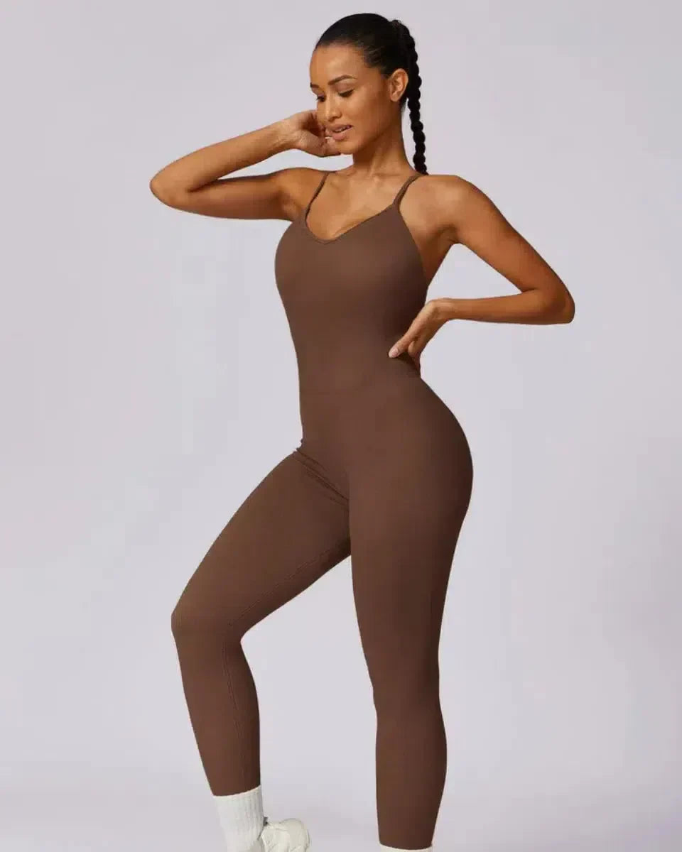 Solara – V-hals – Modern sportjumpsuit