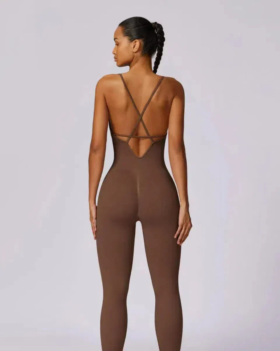 Solara – V-hals – Modern sportjumpsuit