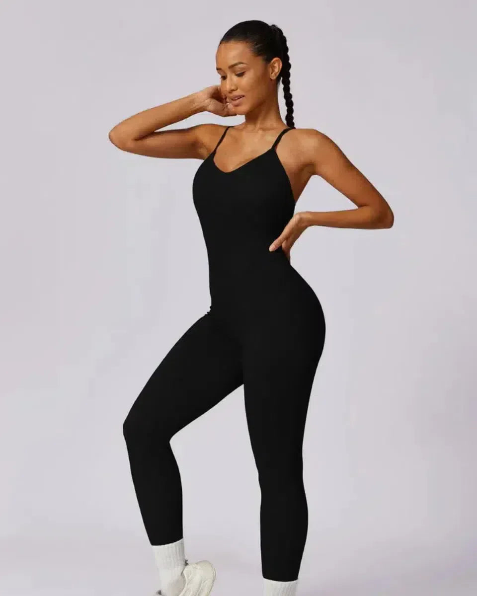 Solara – V-hals – Modern sportjumpsuit