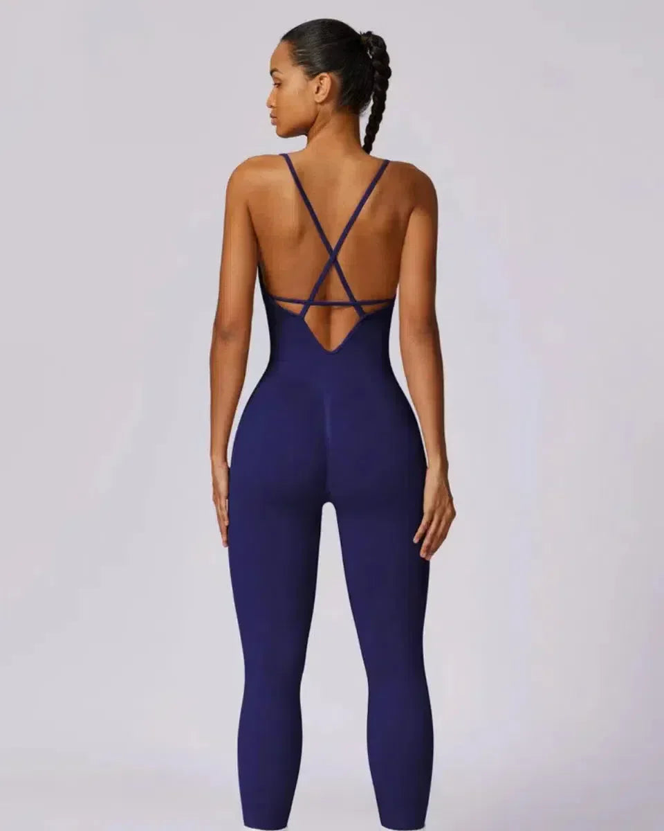 Solara – V-hals – Modern sportjumpsuit