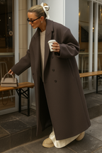 Valentia – Oversized fit – Long wool blend coat