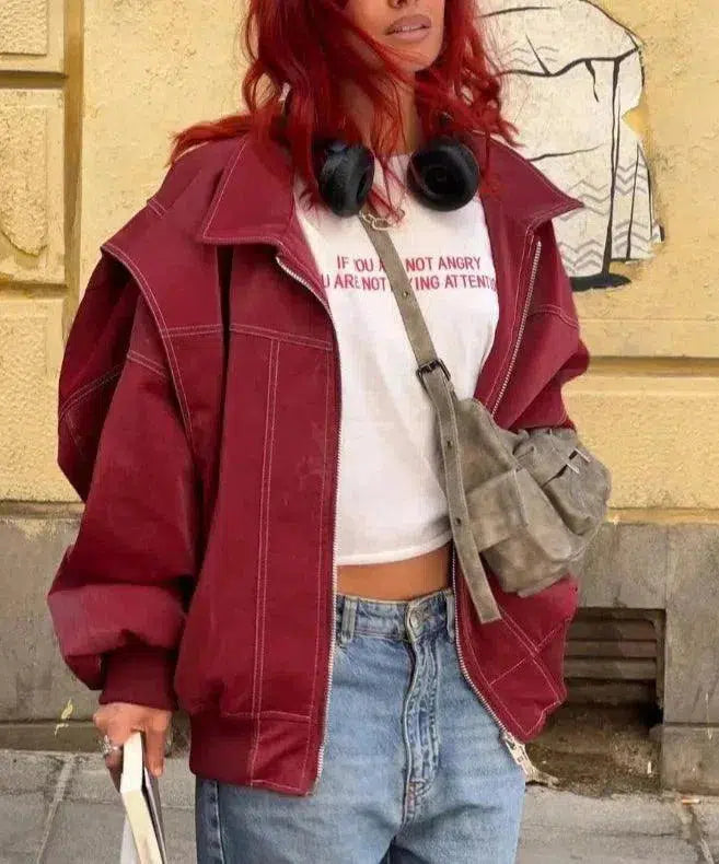 Valentina – Glanzend vegan – Bomberjack