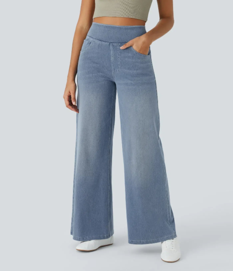 Verenza – High waist comfort – Wide leg jeans