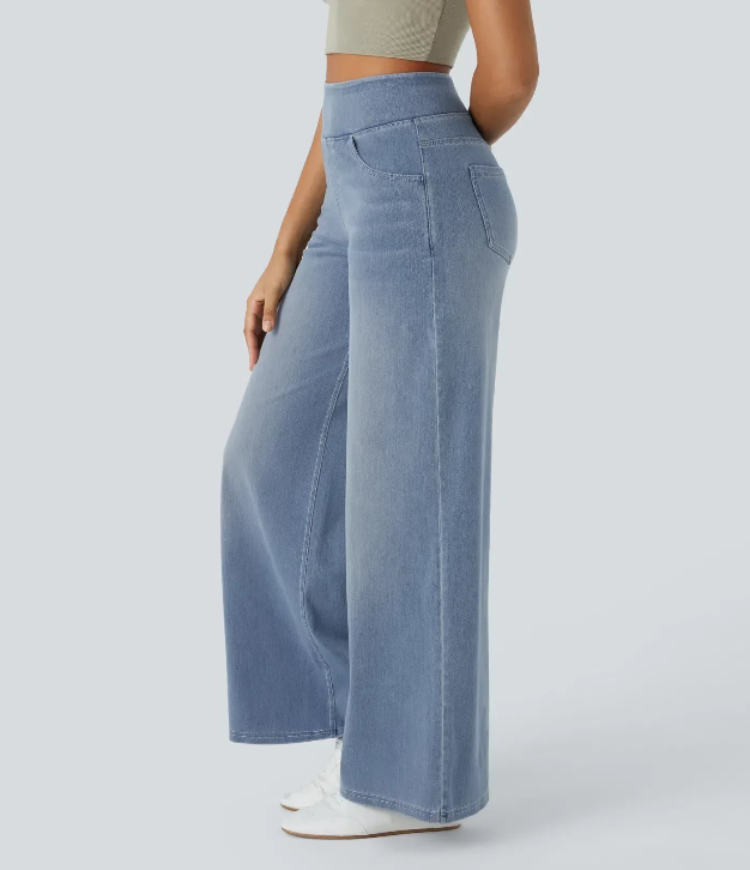 Verenza – High waist comfort – Wide leg jeans