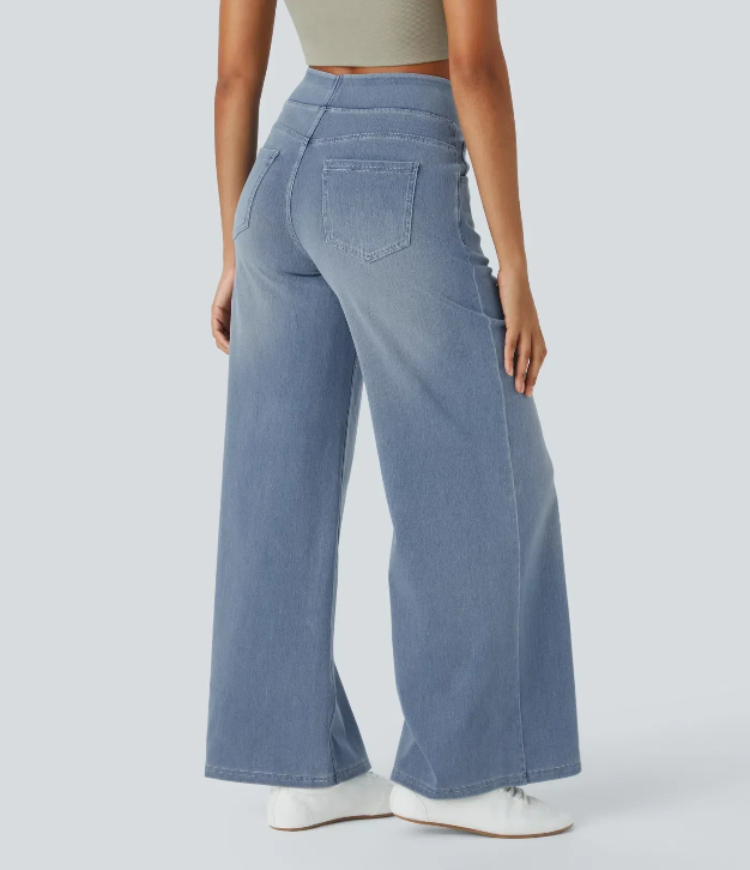 Verenza – High waist comfort – Wide leg jeans