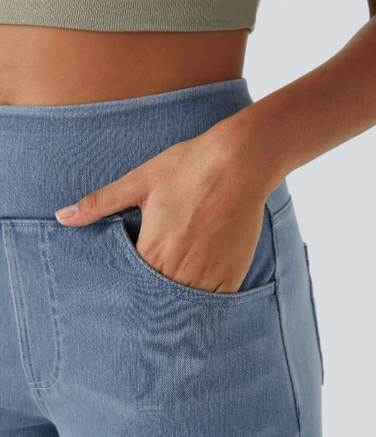 Verenza – High waist comfort – Wide leg jeans