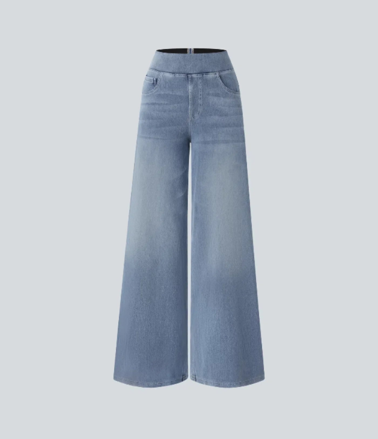 Verenza – High waist comfort – Wide leg jeans