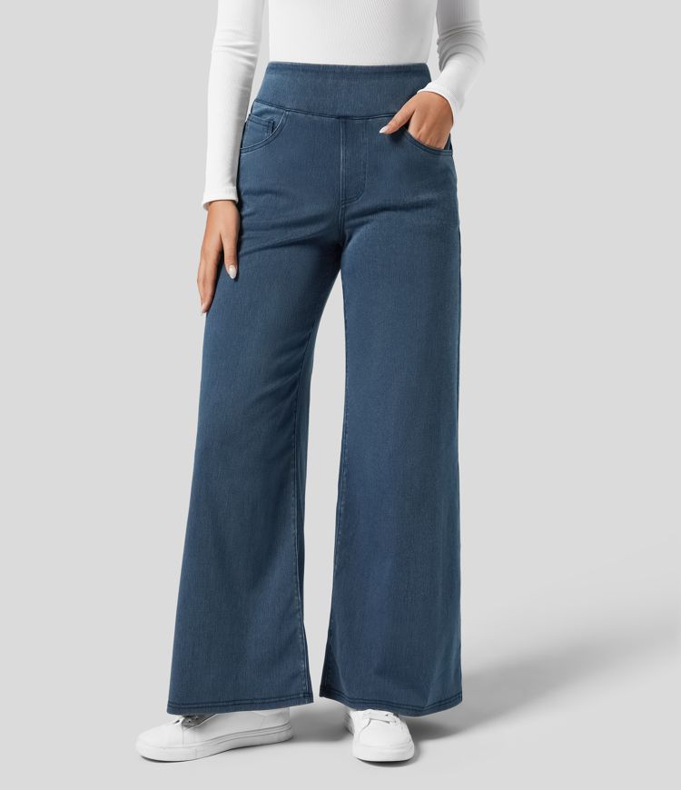 Verenza – High waist comfort – Wide leg jeans